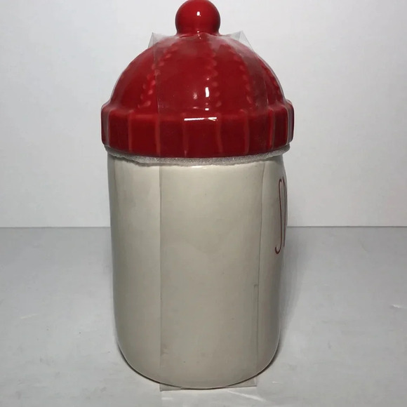 Rae Dunn- Snow Day Christmas Mug with Red Beanie Topper - Picture 4 of 5